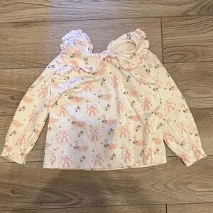 Pink Ruffled Kids Top